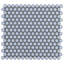Eden 2.0 Modern Rimmed Penny Round Polished Porcelain Mosaic-42388062