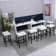 Counter Height Bar Stools Set of 2,Modern Kitchen Bar Stools, Metal Legs Backless Saddle Stool Chair