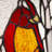 Northern Cardinal Window Panel