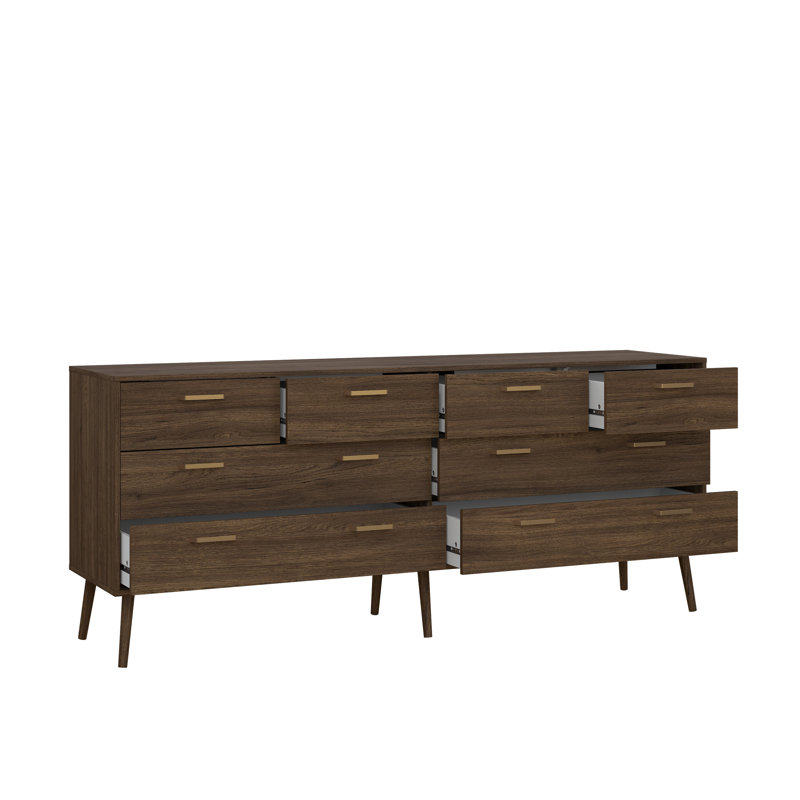 77" W 8-Drawer Double Dresser