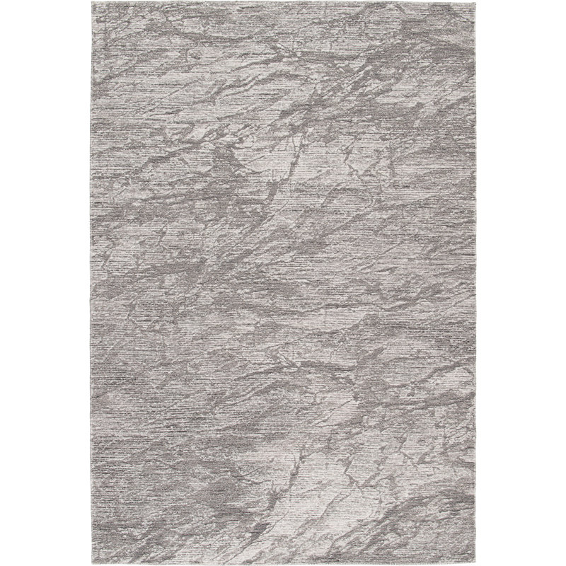Rectangle Abstract Area Rug, Grey, Rectangle 120 x 170 cm
