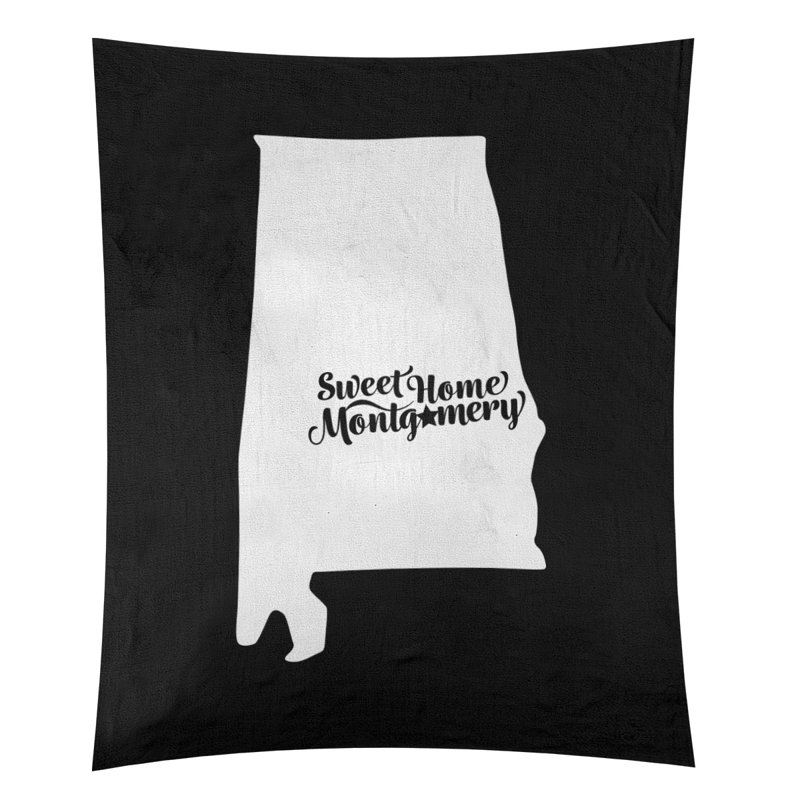Tapisserie de montgomery alabama, H 27,5 po x l 37,5 po, Noir