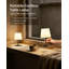 Lampe de table rechargeable sans fil avec contrôle tactile à intensité variable, veilleuse extérieure imperméable à l'eau IP65 pour la salle de bain, le patio, le camping et la maison