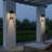 Garner 1-Light Matte Black Outdoor Wall Lantern-128725756