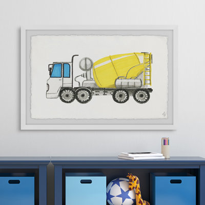 Geraldine Concrete Mixer Truck Framed Print