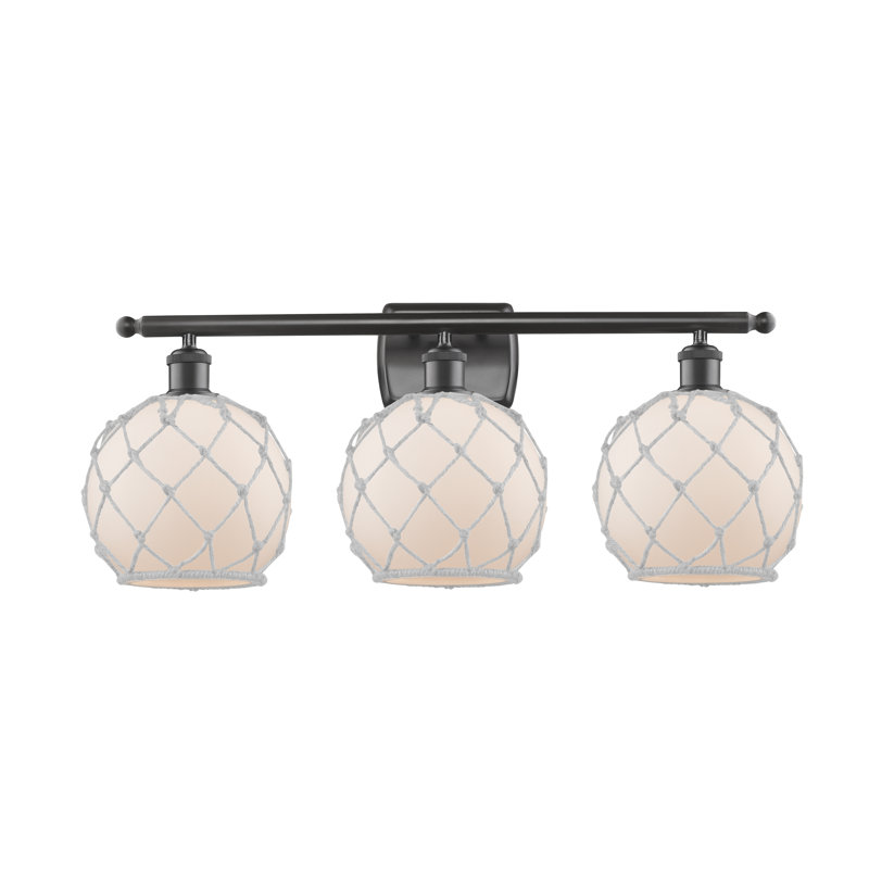 Éclairage pour salle de bain 3 lumières à intensité variable Appling, Ampoule incandescente rétro de 60 watts