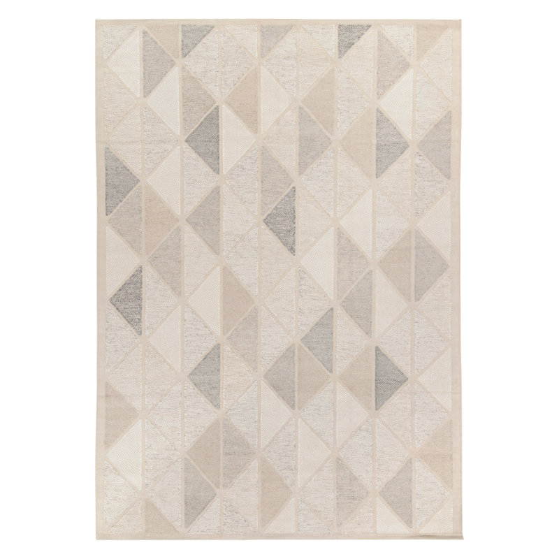 Scandinavian Wool Geometric Area Rug, Rectangle 10' x 14'