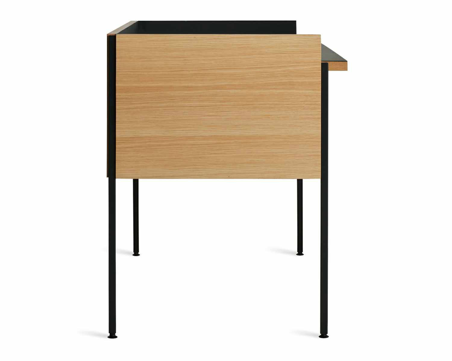 Tabloid Writing Desk, Navy Green/White Oak