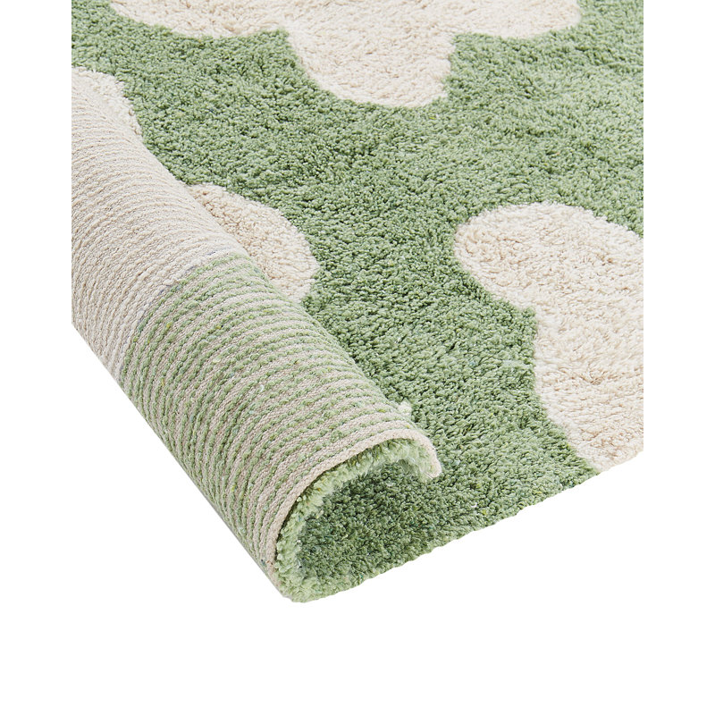 Tecoma Floral Cotton Hand Tufted 140cm X 200cm Area Rug