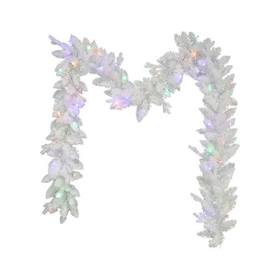 108'' in. Lighted Pine Garland