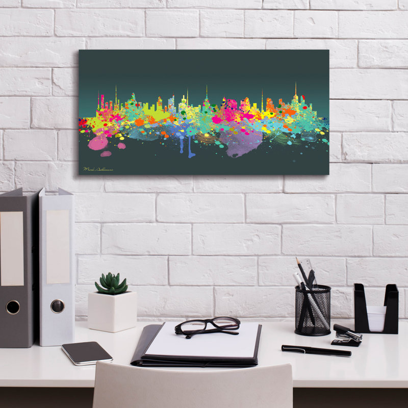«The Big 1» par Mark Ashkenazi, H 12 po x l 24 po x P 0,75 po