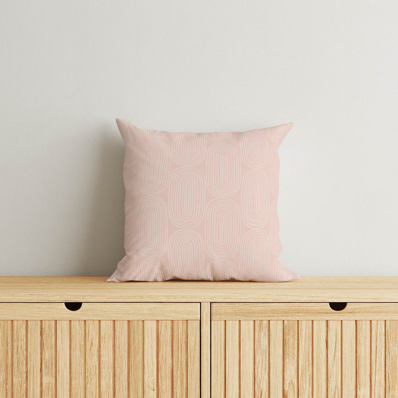 Coussin Earthy Embrace, Rose géométrique, H 20 po x l 20 po