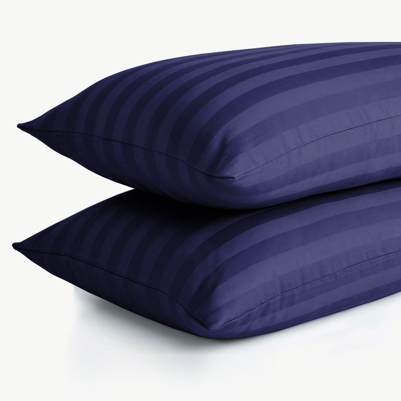 Microfiber Machine Tufted Pillowcase Case Pack, Navy