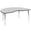 Table d'activité 48 "x 72" avec moulures en T et pieds réglables-39310977-99078003