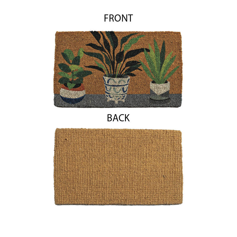 House Plant Natural Coir Doormat