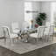Ensemble de table de salle à manger 72 pouces avec chaises blanches Boucle-709107832-709107833