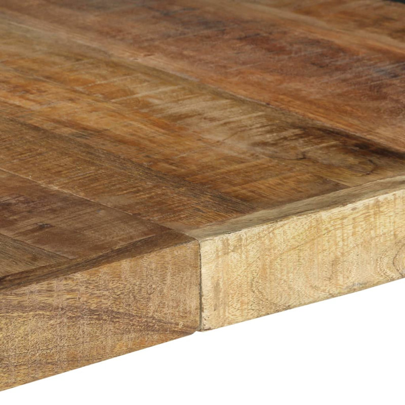 Dezi Dining Table 140x140x75 cm Solid Wood, Grey, Brown