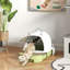 Enclosed Litter Box with Built-in Scoop
