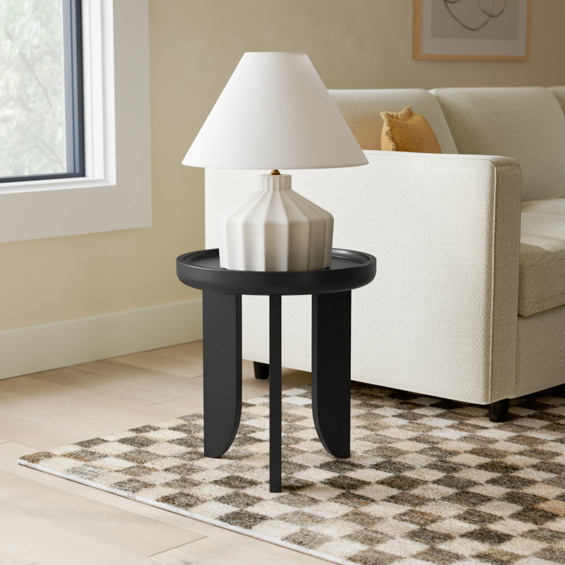 Verena Tray Top End Table, Black