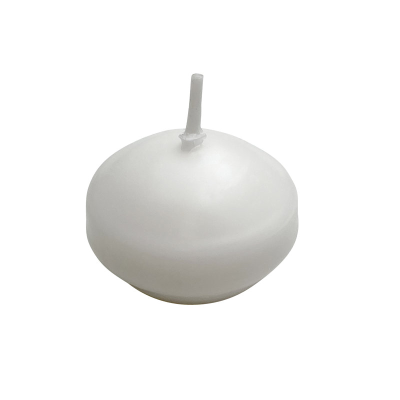 Bougie flottante non parfumée, Blanc, 12