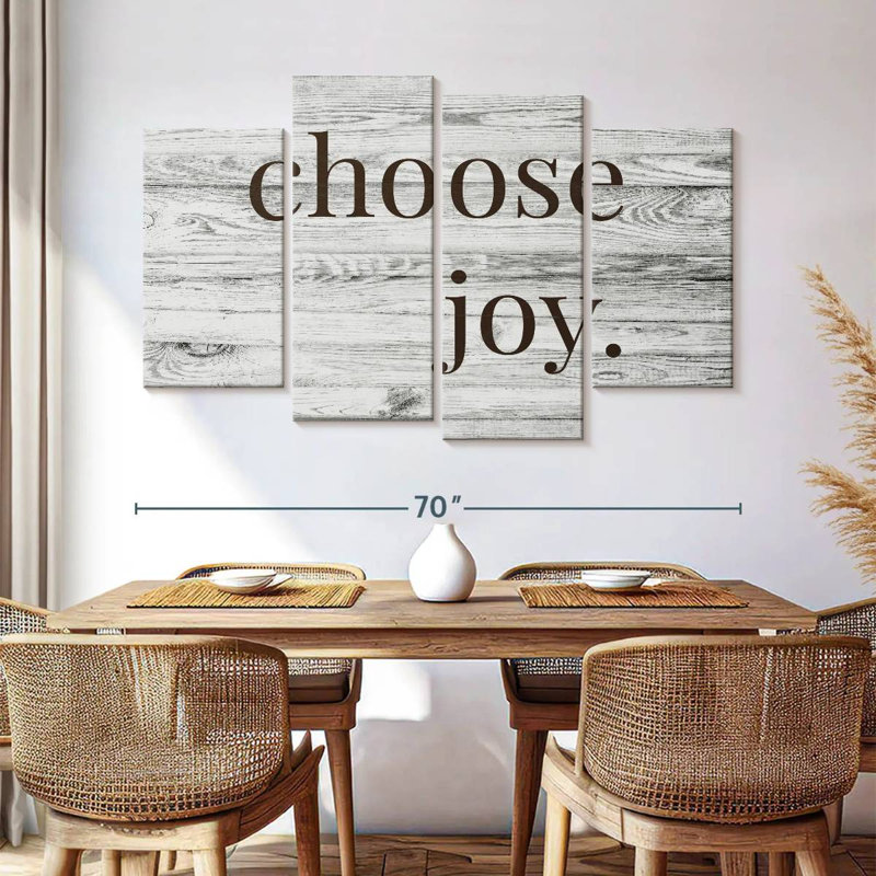 Tergel Choose Joy Typography, 42" H x 68" W