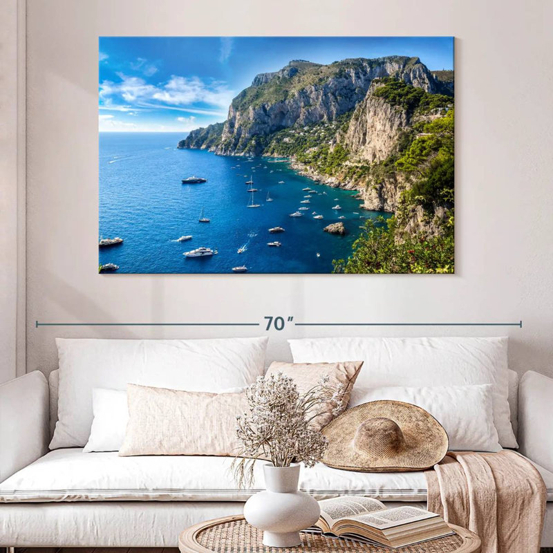 Gillard, île de Capri, H 34 po x l 51 po