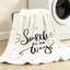 Jeté en molleton noir ultra doux en flanelle, imprimé recto Sparkle All The Way-132163842
