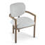 Chaise rembourrée avec accoudoirs (ensemble de 2)-1624637871