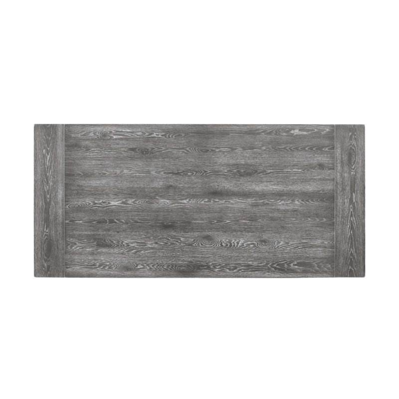 Rectangular Trestle Table With Double Turned Pedestal