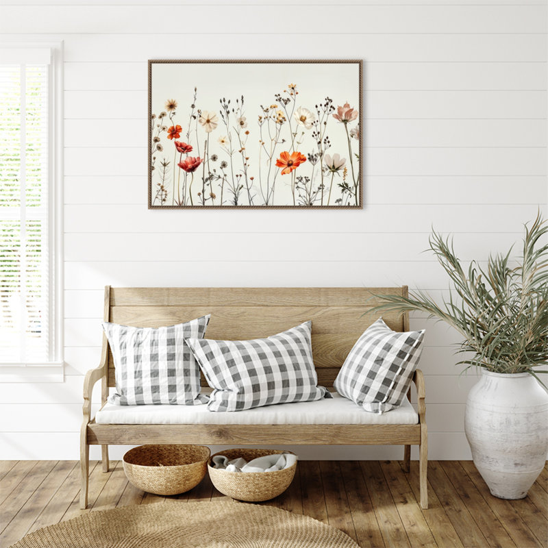 «Botanical Manuscriples» par Lazar studio, reproduction d'art sur toile encadrée, 33x23
