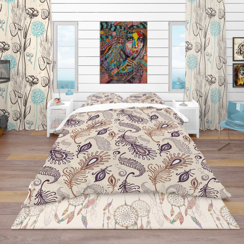 Ensemble de housse de couette sud-ouest, Housse simple + 1 taie décorative