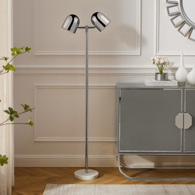 58'' Brushed Tree Floor Lamp