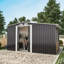 4 ft. W x 8 ft. D Metal Garage Shed with Log Storage