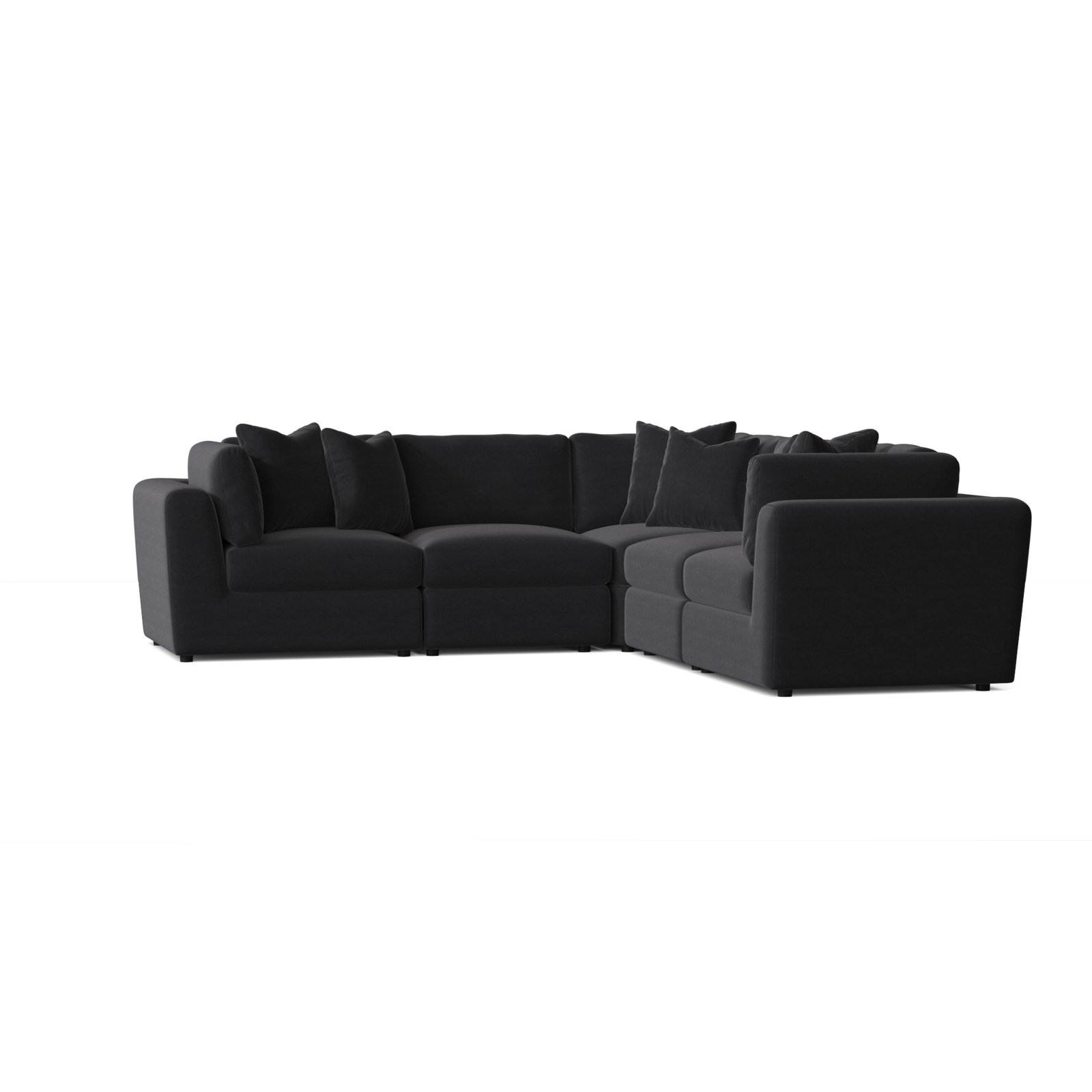 Oasis Upholstered L-Sectional, Akiko Graphite Performance 5534-011