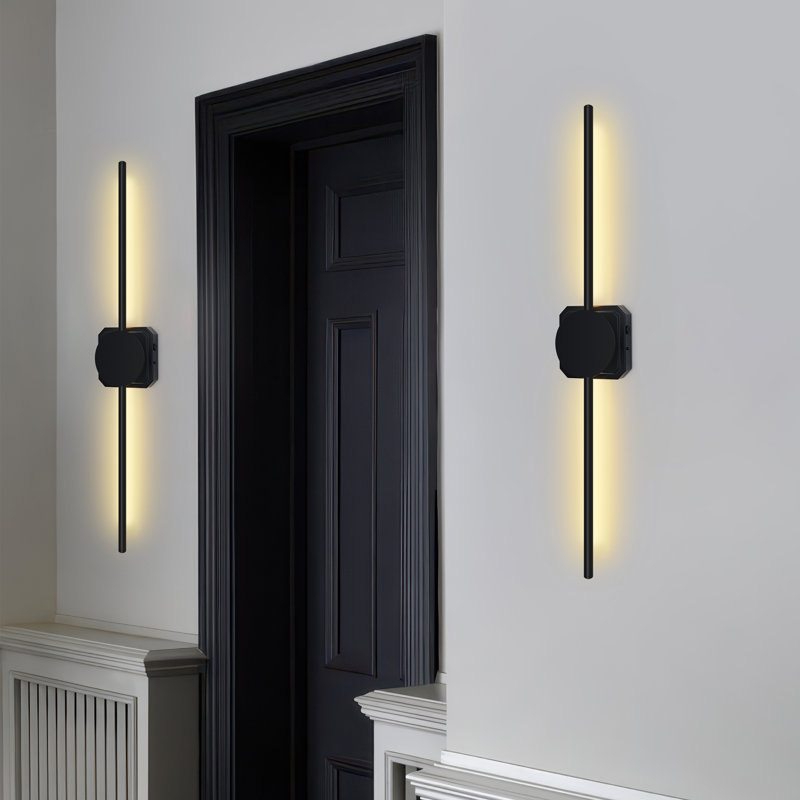 Dimmable  Battery Operated Wall Sconce With Remote Control And With Diy Independently Rotatable Lamp, 3000K-6000K Led Wall Light