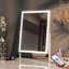 Miroir rectangulaire en métal à DEL