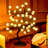 40LED Lighted Tabletop Artificial Flower Bonsai Tree Lamp