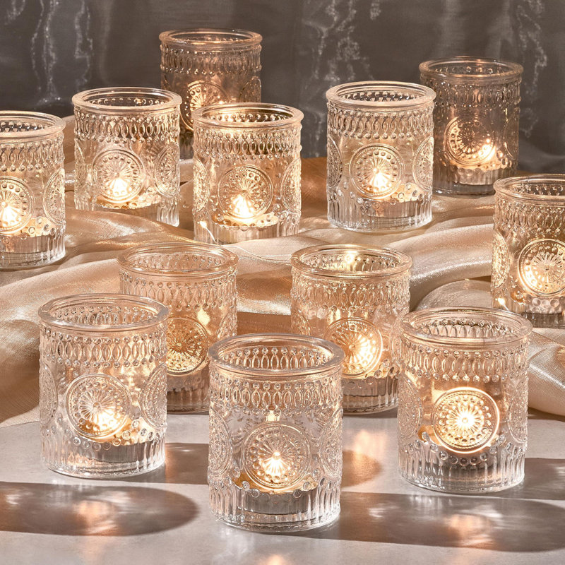 Colingmill 16 Pcs Wooden Hexagon Candle Lantern Set With Flameless LED Candles - Rustic Wedding & Table Centerpieces, Dark Brown - View #10