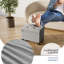 Banc repose-pieds en velours avec rangement amovible Nestl-132127316-132127317