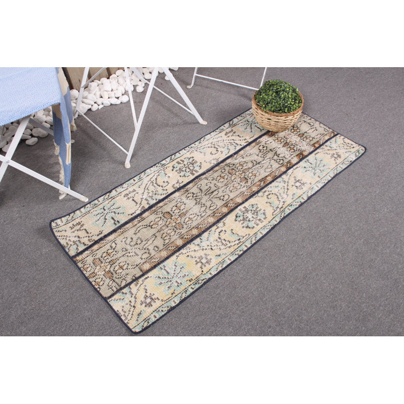 Antique Turkish Wool Rug with Patchwork Design for Bedroom or Living Room Decor