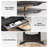 Electric Height Adjustable Desk--Solid Wood Workspace with Hidden Storage-1255373660-1255373661