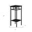 Table de bout noire 28 "avec tablette
