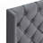 Contemporary Button Tufted-Upholstered Bed With Wings Design