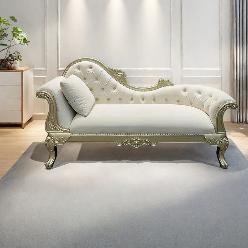 Méridienne légère en flanelle de style luxueux, Left Hand Facing