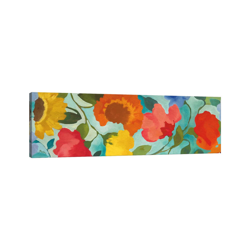Blue Pan I by Kim Parker - Wrapped Canvas Panoramic Gallery-Wrapped Canvas Giclée, 30.48 cm H x 91.44 cm W x 1.91 cm D