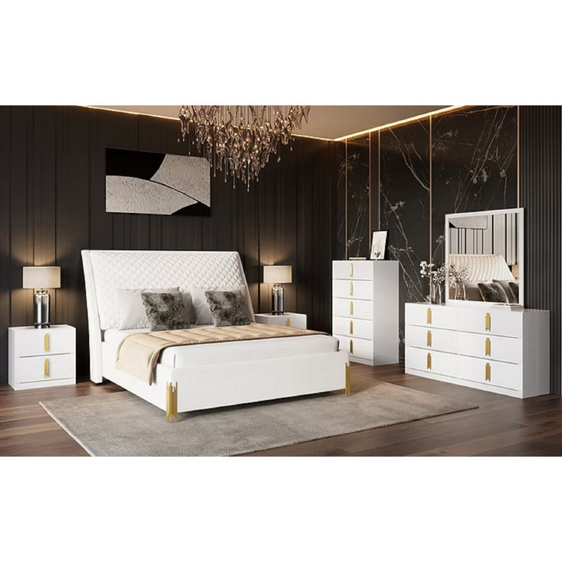  Ensemble de chambre à coucher 5 pièces Grays