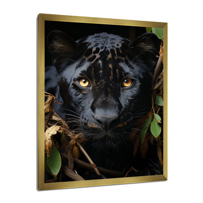 " Black White Animal Panther Portrait I " Color Photography Print