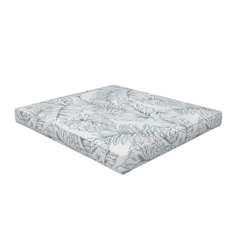 Sunbrella® Outdoor Ottoman Seat Cushion, 20" W x 22" D, Calm Laurel