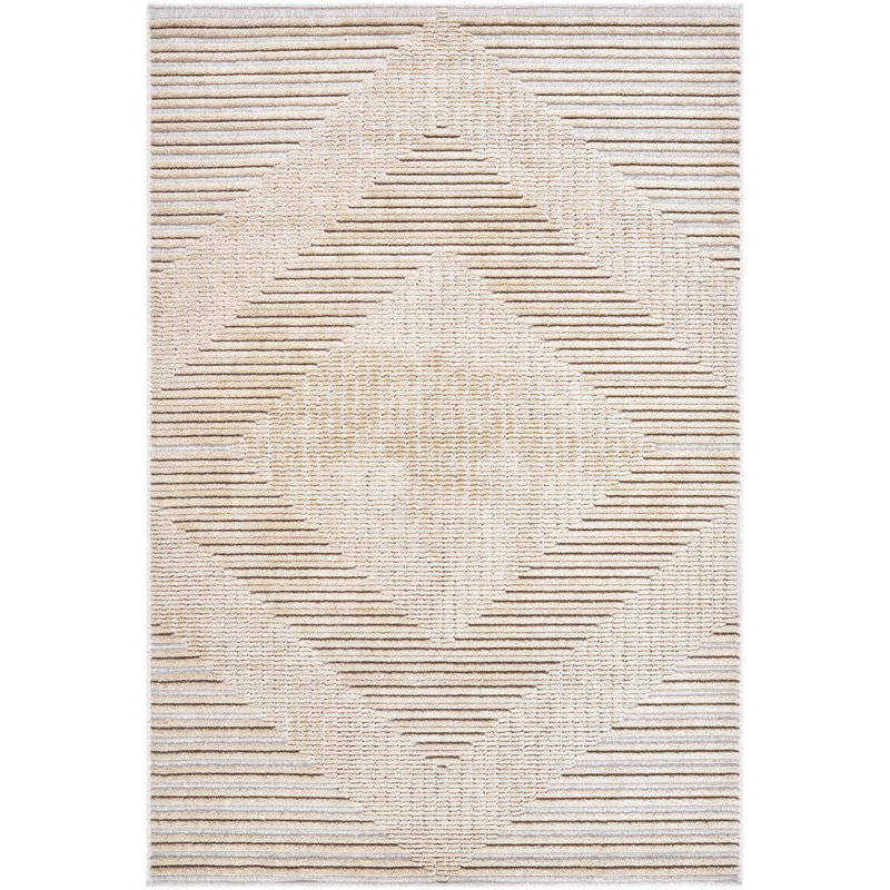 Lamani Washable Geometric Indoor Rug, Rectangle 5' x 7'2"