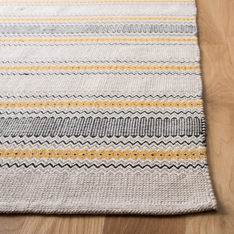 Montauk Hand Woven Cotton Striped Rug, Rectangle 3' x 5'
